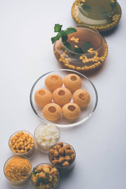 istock Pani Puri OR Golgappa is a popular Indian Chat menu, selective focus 979100664