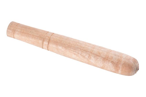 istock Close-Up Of Rolling Pin Against White Background 979105814