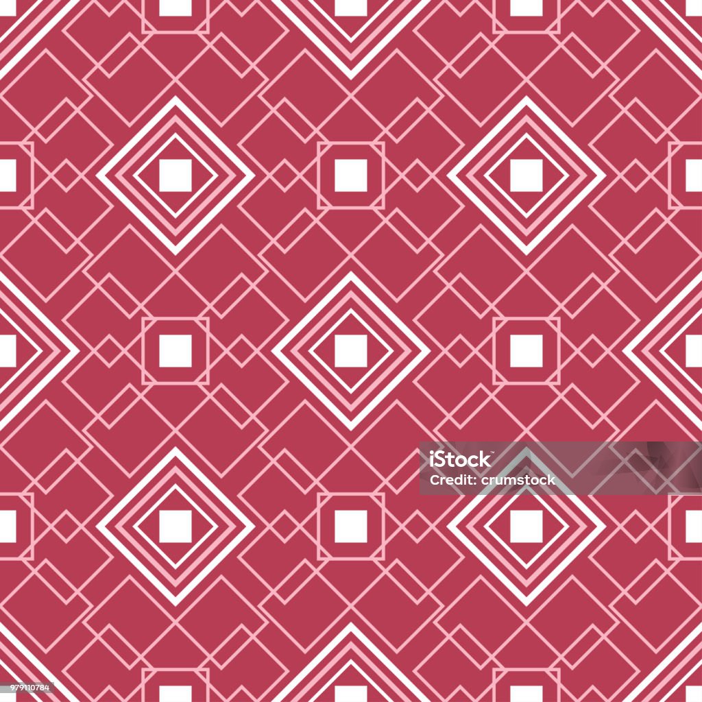 Red Seem Less Pattern Geometric Red Seamless Pattern Colored Background Stock Illustration ...