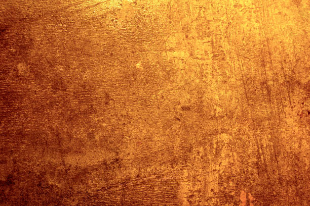 istock Golden metal texture background with high details 979116386