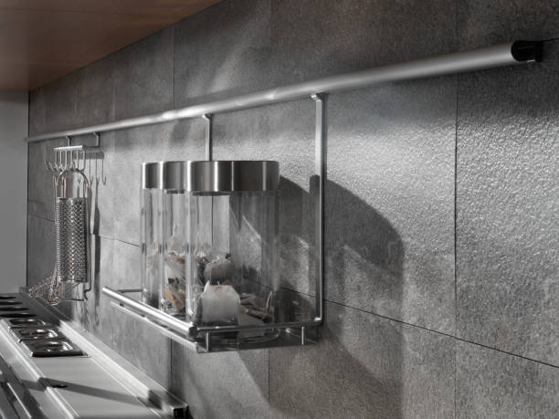 istock grey stone kitchen detail with vases 979119912