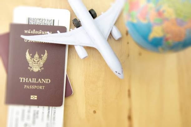 istock Concept travel transportation with airplane. 979119956