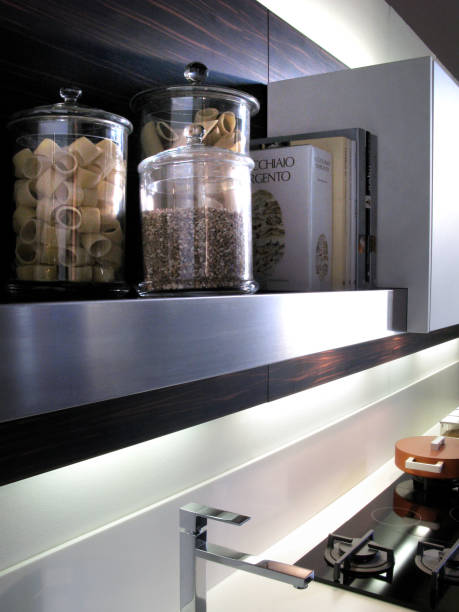 istock modern kitchen detail with pasta vases and cooking top 979119996