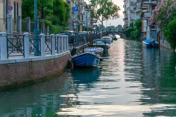 Water channel in lido di Venezia
