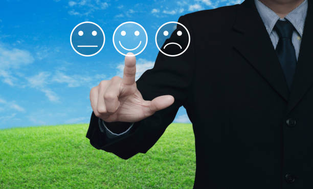 istock Business customer service evaluation and feedback rating concept 979121704