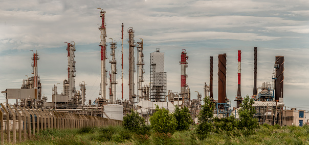 Factory - oil and gas industry panoramic view