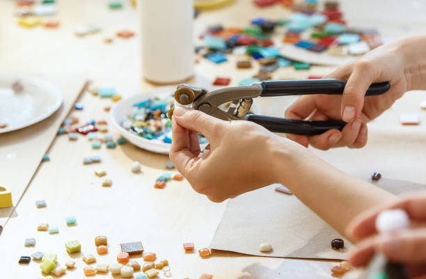 istock mosaic puzzle art for kids, children's creative game 979132302
