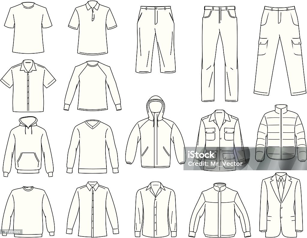 М�ужская одежда иллюстрация - Векторная графика Одежда роялти-фри