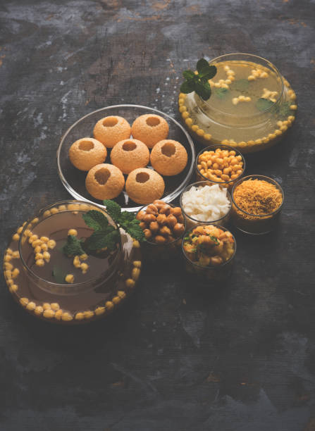 istock Pani Puri OR Golgappa is a popular Indian Chat menu, selective focus 979146186