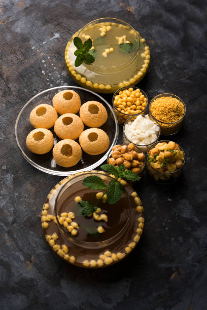 istock Pani Puri OR Golgappa is a popular Indian Chat menu, selective focus 979147442