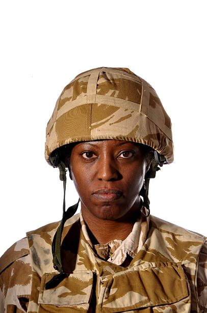 istock Black Female Soldier 97914782