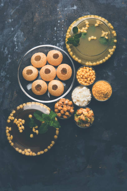 istock Pani Puri OR Golgappa is a popular Indian Chat menu, selective focus 979153646