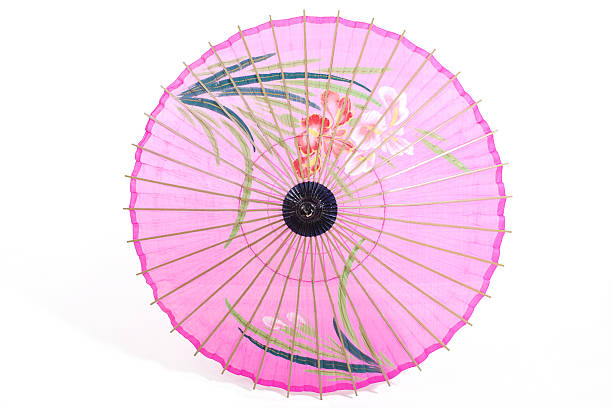 japanische regenschirm - handmade umbrella stock-fotos und bilder
