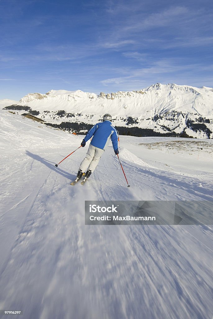 Ski-Fahrer - Lizenzfrei Alpen Stock-Foto