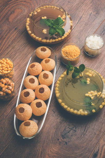 istock Pani Puri OR Golgappa is a popular Indian Chat menu, selective focus 979167212