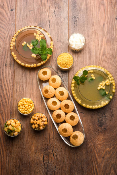 istock Pani Puri OR Golgappa is a popular Indian Chat menu, selective focus 979167326
