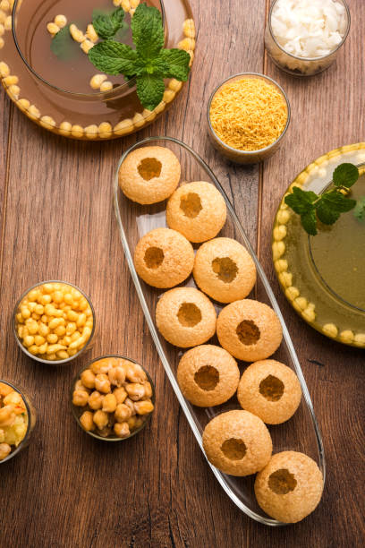 istock Pani Puri OR Golgappa is a popular Indian Chat menu, selective focus 979167374