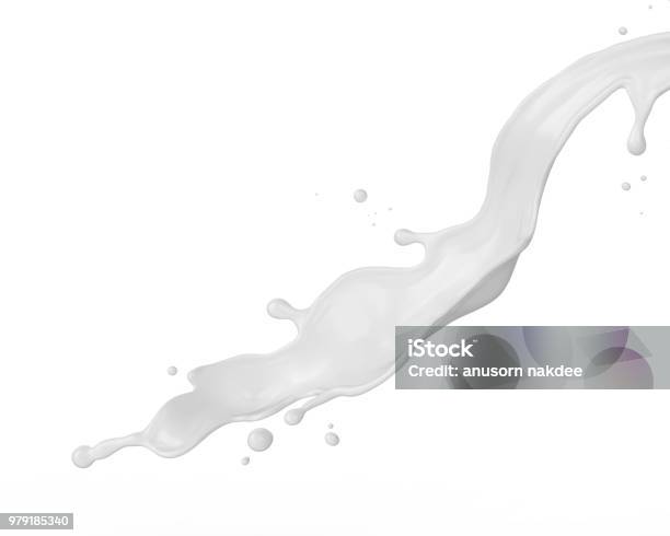 Photo libre de droit de Éclaboussures De Lait Ou Yogourt banque d'images et plus d'images libres de droit de Lait - Lait, Éclabousser, Blanc