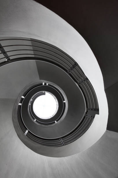 istock black and white spiral staircase 979193874