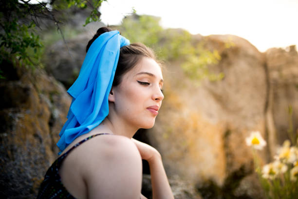 istock a young woman in the spring 979194034