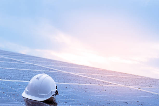 istock Solar cell panels new alternative electric energy 979195094
