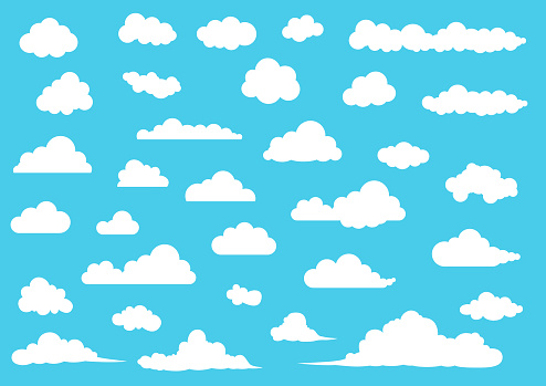 Cloud balloon icon , element set