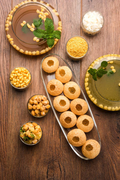 istock Pani Puri OR Golgappa is a popular Indian Chat menu, selective focus 979198660