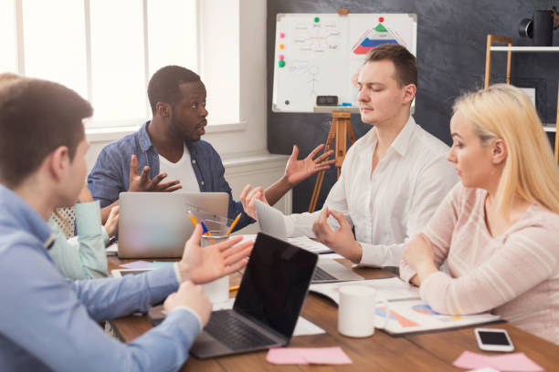 istock Business meeting. Multiethnic team in office 979204942