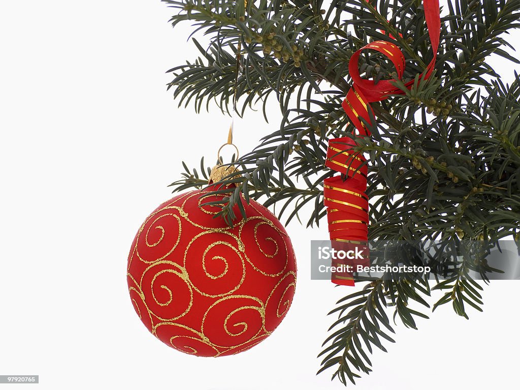 크리스마스 트리를 ball - 로열티 프리 0명 스톡 사진