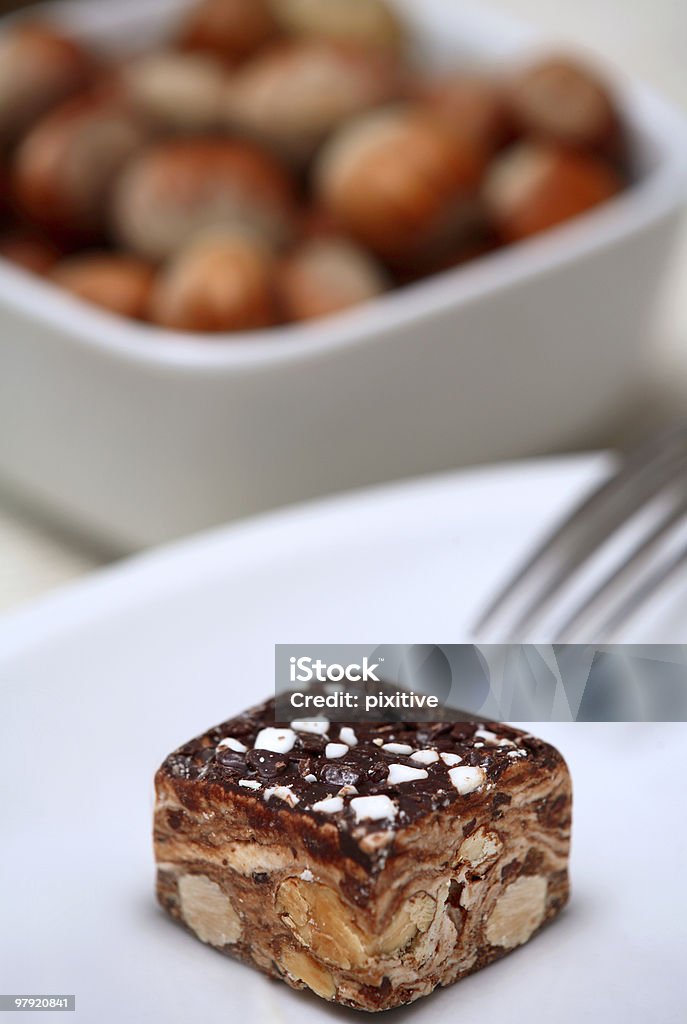 Italienische Torrone - Lizenzfrei Schokolade Stock-Foto