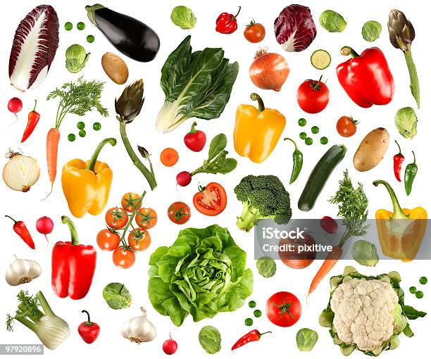 야채면 컬레션 채소에 대한 스톡 사진 및 기타 이미지 - 채소, 흰색 배경, 토마토-채소