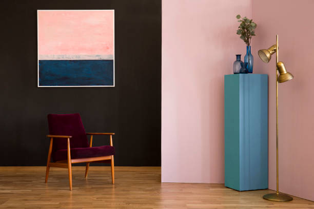 istock Pastel painting in living room 979209532