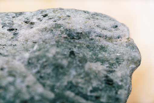 phyllite slate mineral sample under light microscopy