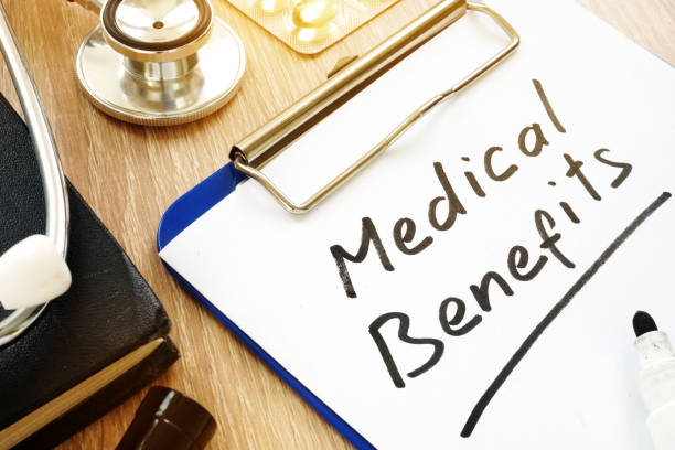 istock Medical Benefits handwritten on a clipboard. 979212764