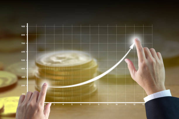 istock Drawing of business growth and success 979216450