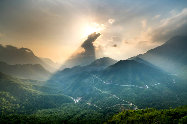 istock The magical sunset on O Quy Ho mountain pass before sunset. 979217310