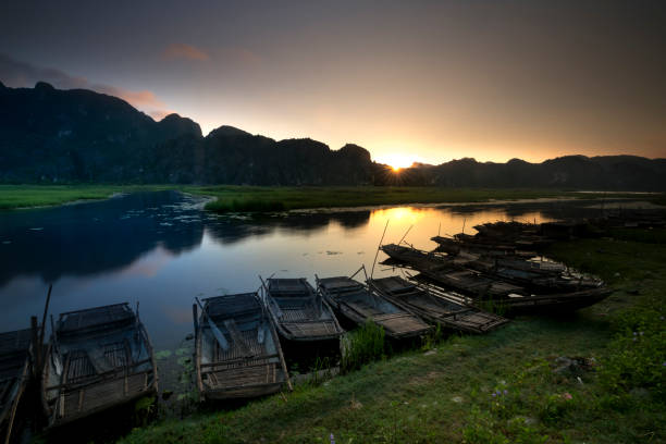 istock magical dawn on the Van Long wetland reserve 979219800