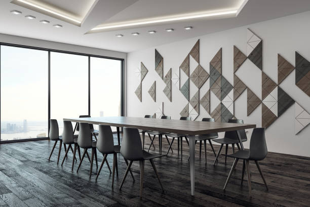 istock Contemporary meeting room side 979222506