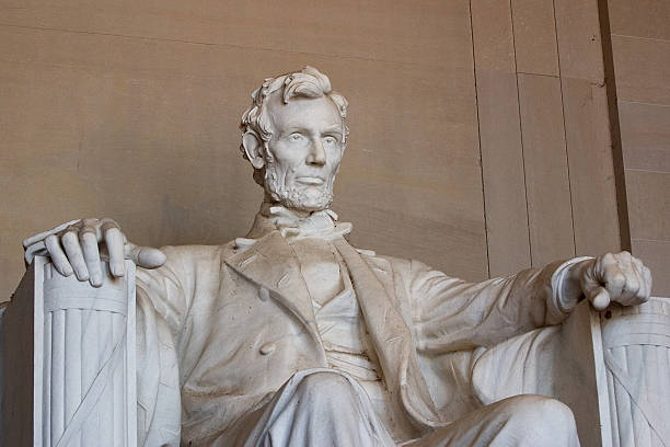 Abraham Lincoln, Close-up View stock photo