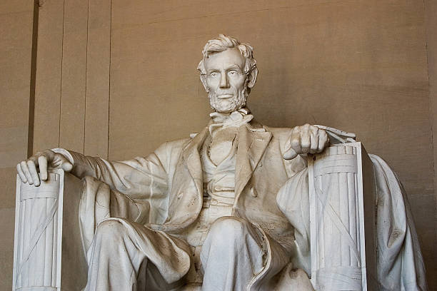 에이브러햄 링컨 황후상, 중진공상태 보기 - lincoln memorial washington dc people abraham lincoln 뉴스 사진 이미지