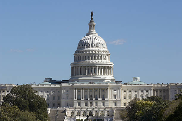 The Capitol, Telephoto View stock photo