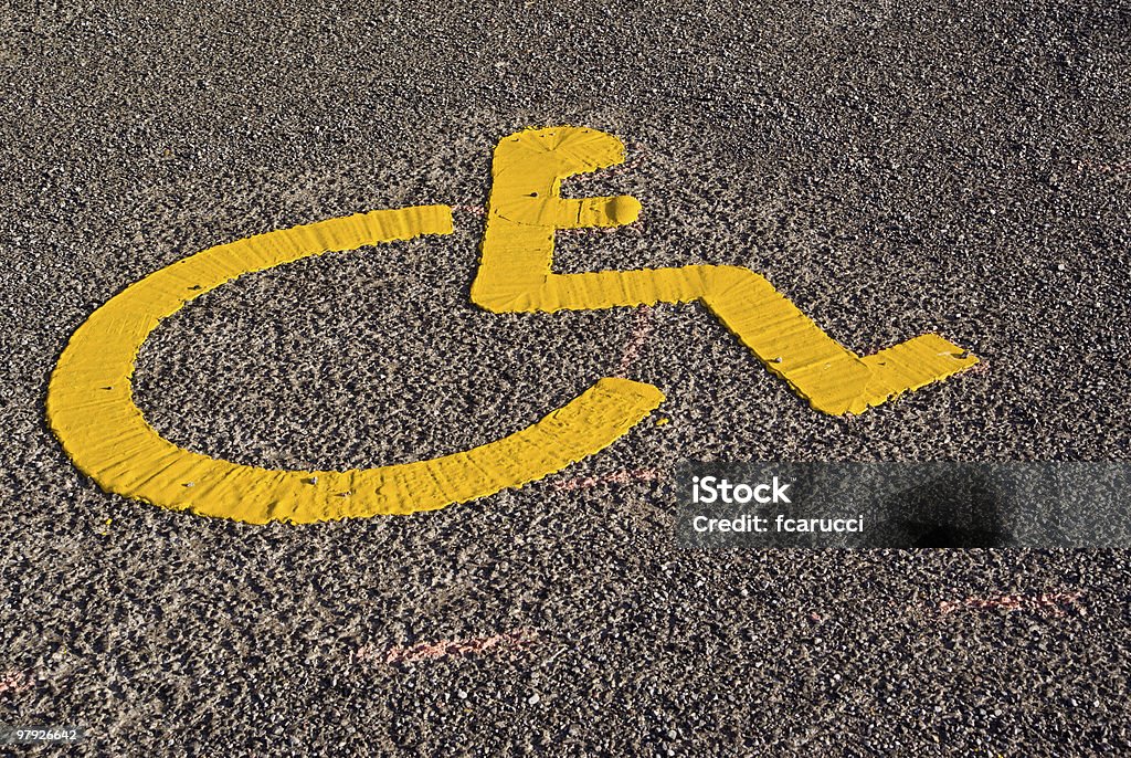 Disabled parking  Accessibility Sign Stock Photo