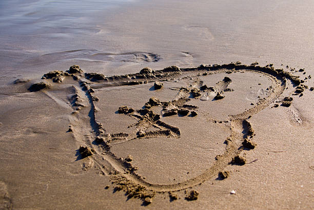 istock Heart in the sand 97926786