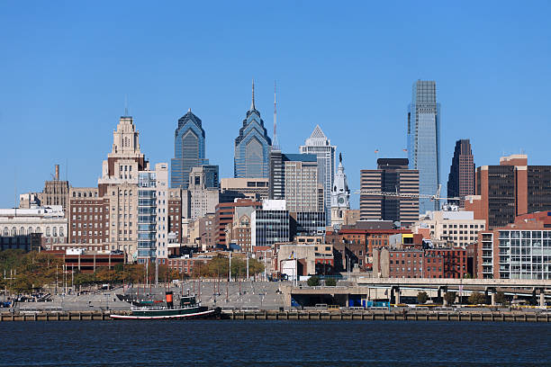 Philadelphia Cityscape, Medium View stock photo