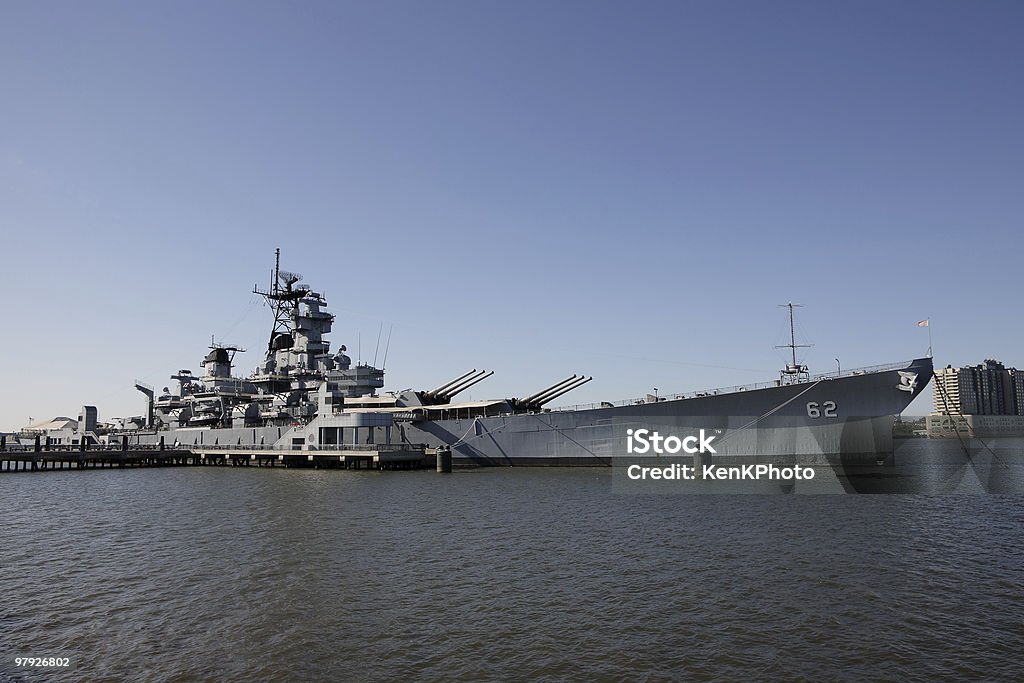 Cuirassé USS New Jersey, à Camden, New Jersey - Photo de New Jersey libre de droits