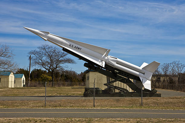 istock Anti-Aircraft Missile and Launcher on Display 97926832