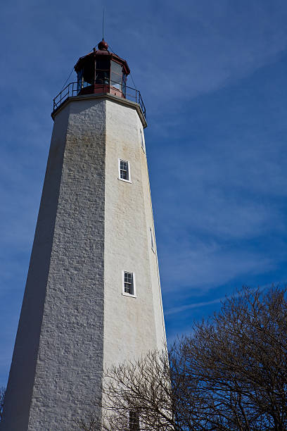 Sandy Hook Lighthouse stock photo