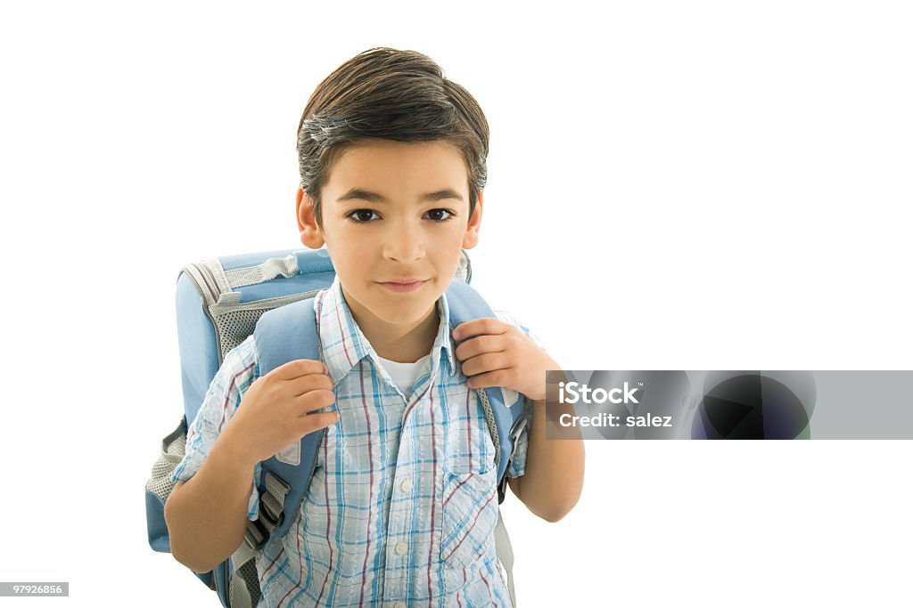 Schoolboy  Backpack Stock Photo