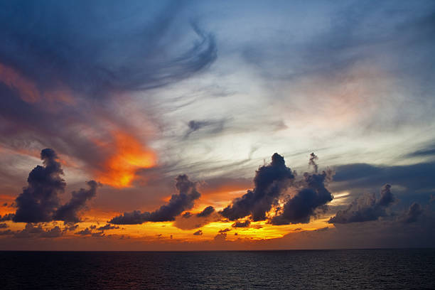 Caribbean Sunset stock photo