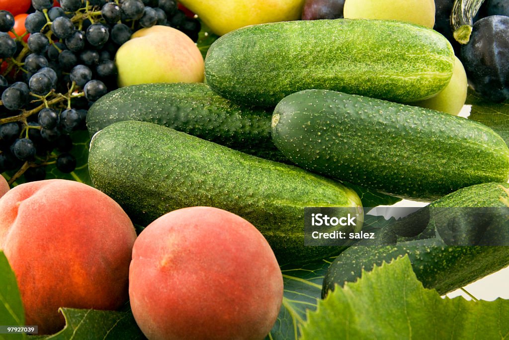 Frutas e produtos hortícolas - Royalty-free Alimentação Saudável Foto de stock